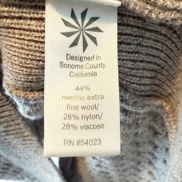 Athleta Honeycomb Tunic Sweater Beige Merino Size XS - Picture 6 of 9